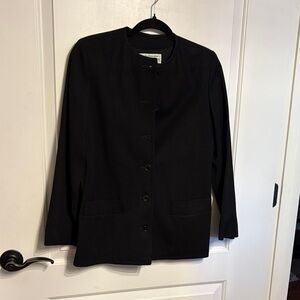 VTG Gayle Kirkpatrick for Tudor Square New York Black Wool Blazer.
